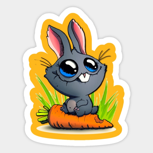 Funny bunny Sticker by AmurArt